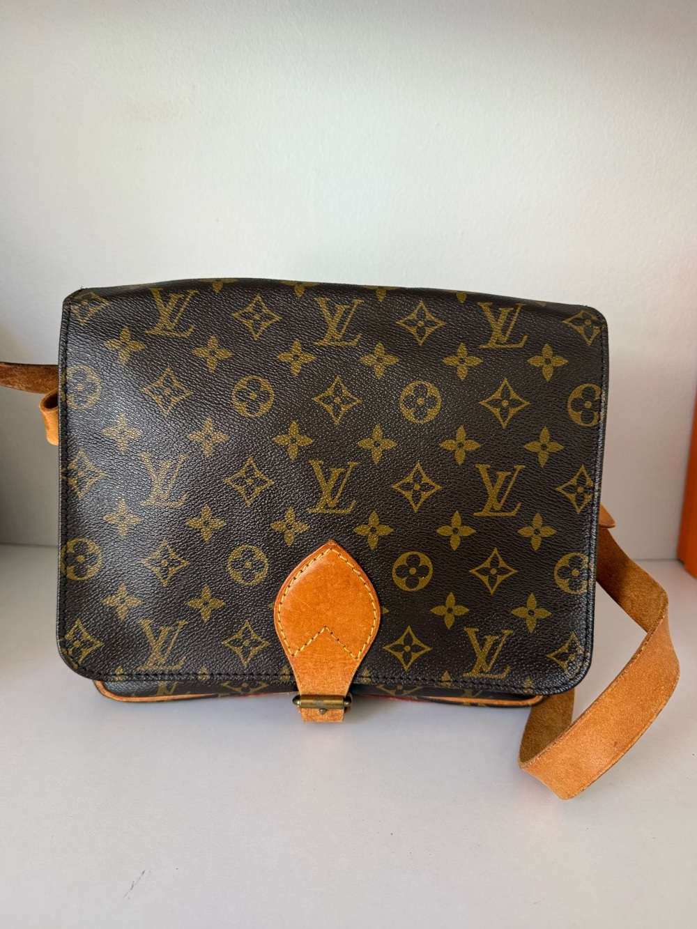 Low start🌟 LOUIS VUITTON Cartouchiere GM Shoulder Bag Monogram 🌟1984 - Picture 3 of 17